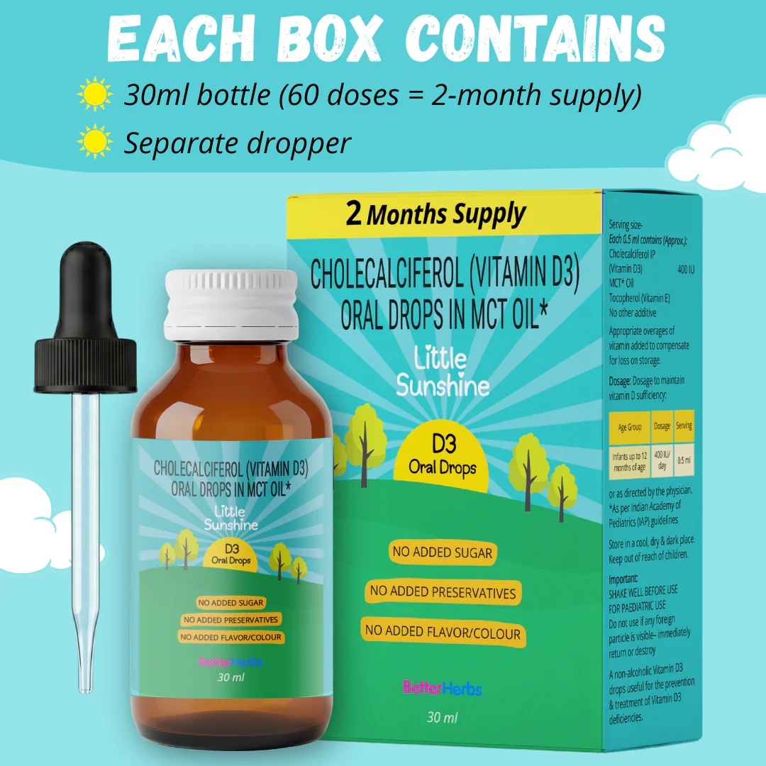 Little Sunshine Vitamin-D Drops For Infants - Image 12